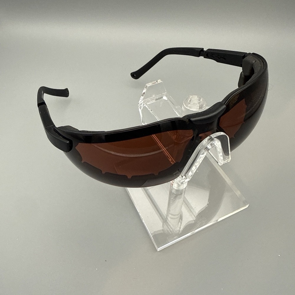 I-GOG Padded Biker Safety Sunglasses Black Flexible with padding. Wrap Polarized
